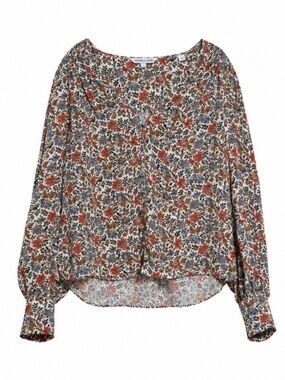Veronica Beard Sura Floral Top NWOT
